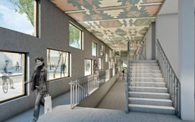 com2: Das erste ''Slim Building'' ist derzeit in Bau. 